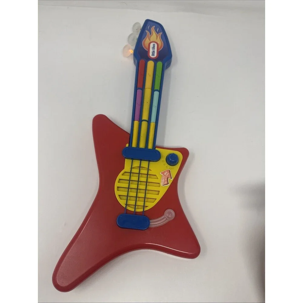 Little Tikes Pop Tunes Big Rocker Toy Electric Red Guitar Vintage 90’s Works